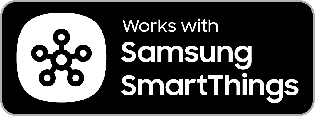 Works with Samsung SmartThings